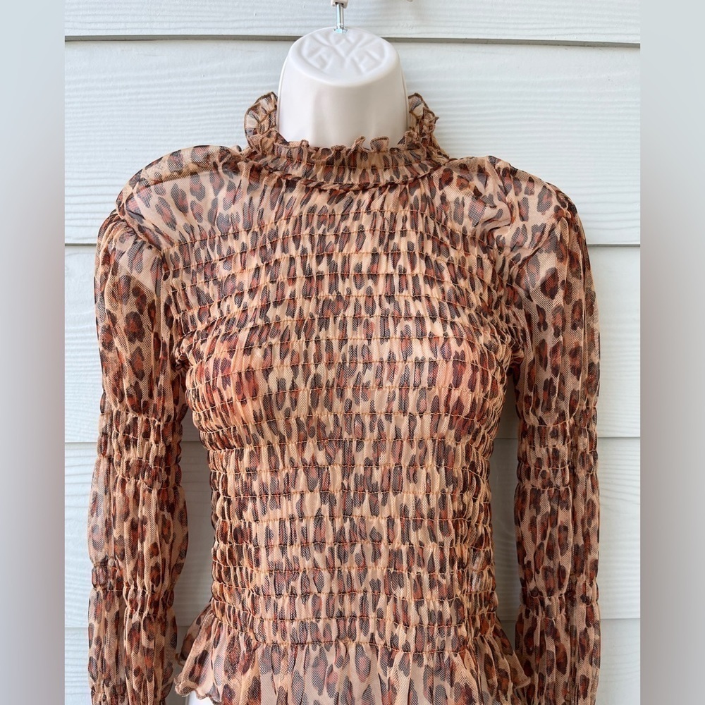 Free People Hello There Smocked Crop Top NWT Small - Picture 3 of 9